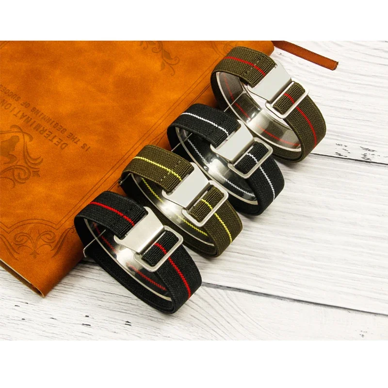 18mm 20mm 22mm Nylon Strap for Samsung Galaxy Watches 3 for Amazfit Watch Troops Parachute Backpack Watctband MenBracelet