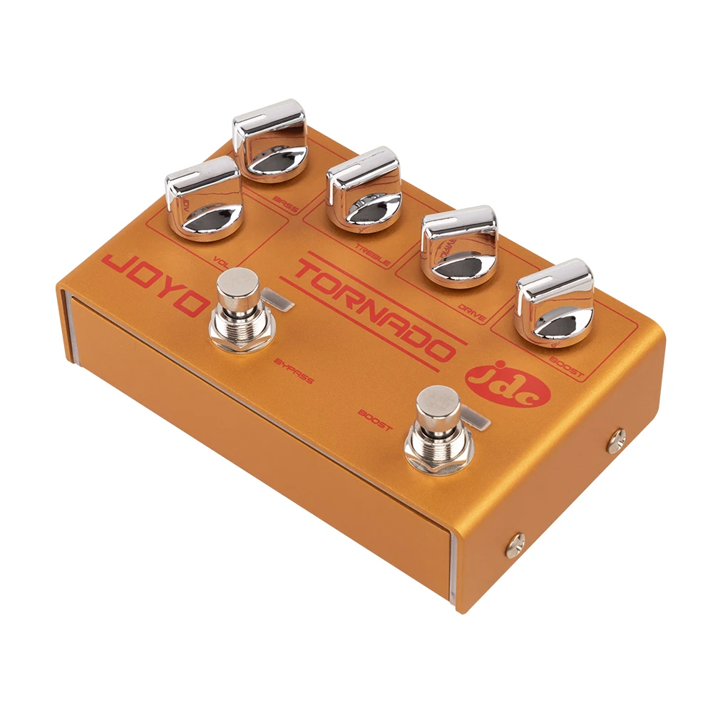 JOYO R-21 TORNADO Guitar Overdrive Effect Pedal Dual Channel DRIVE & BOOST Clean Smooth Rich Overtone for Electric Guitar