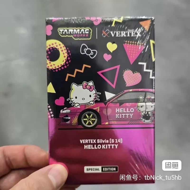 

Ограниченная серия Nissan silvia s14, розовая литая под давлением модель автомобиля из сплава для выставки Фошань, подростков, которые играют в праздничный подарок.