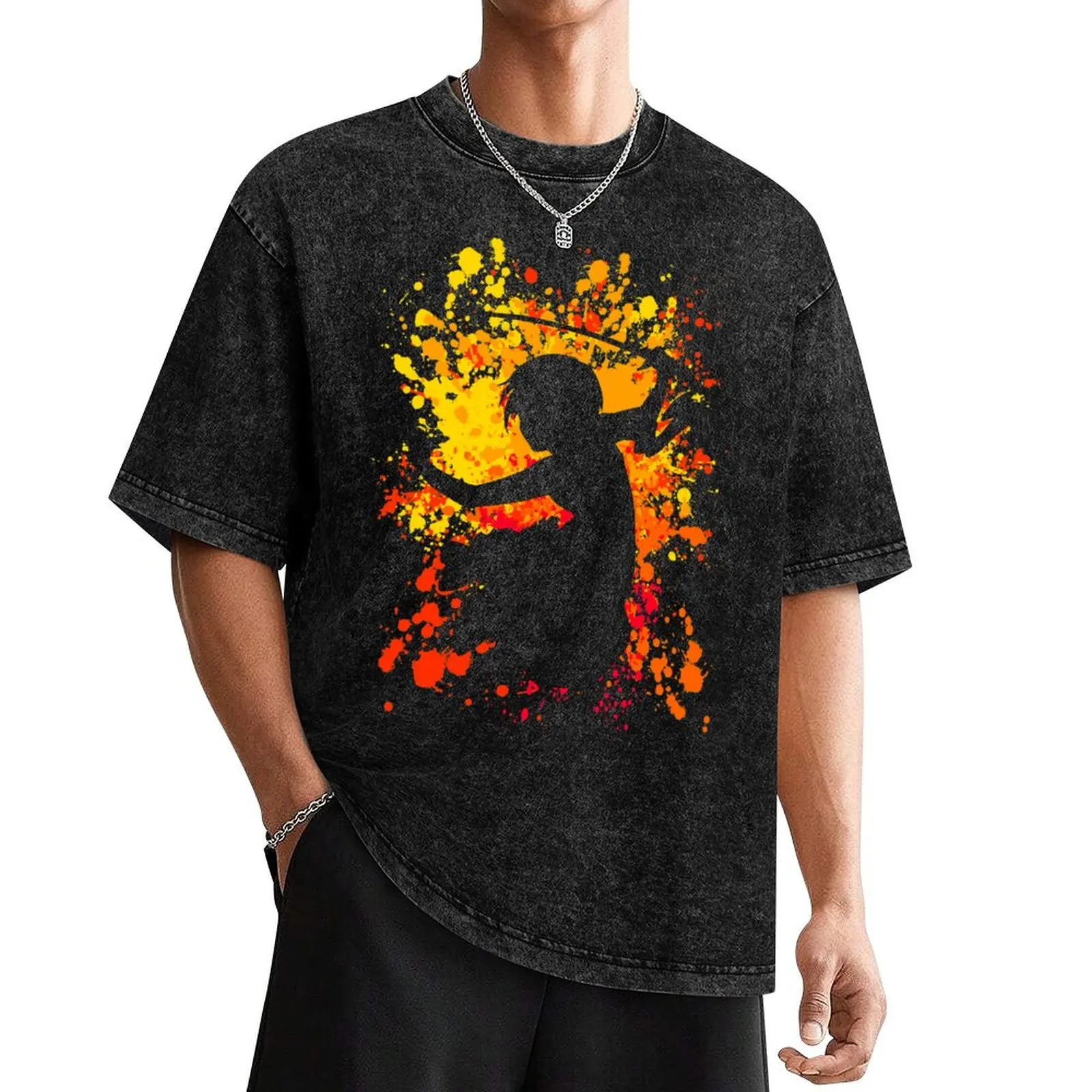 Saya Inspired Paint Splatter Anime Shirt T-Shirt graphic tee shirt anime stuff baggy shirts anime t shirts mens fashion