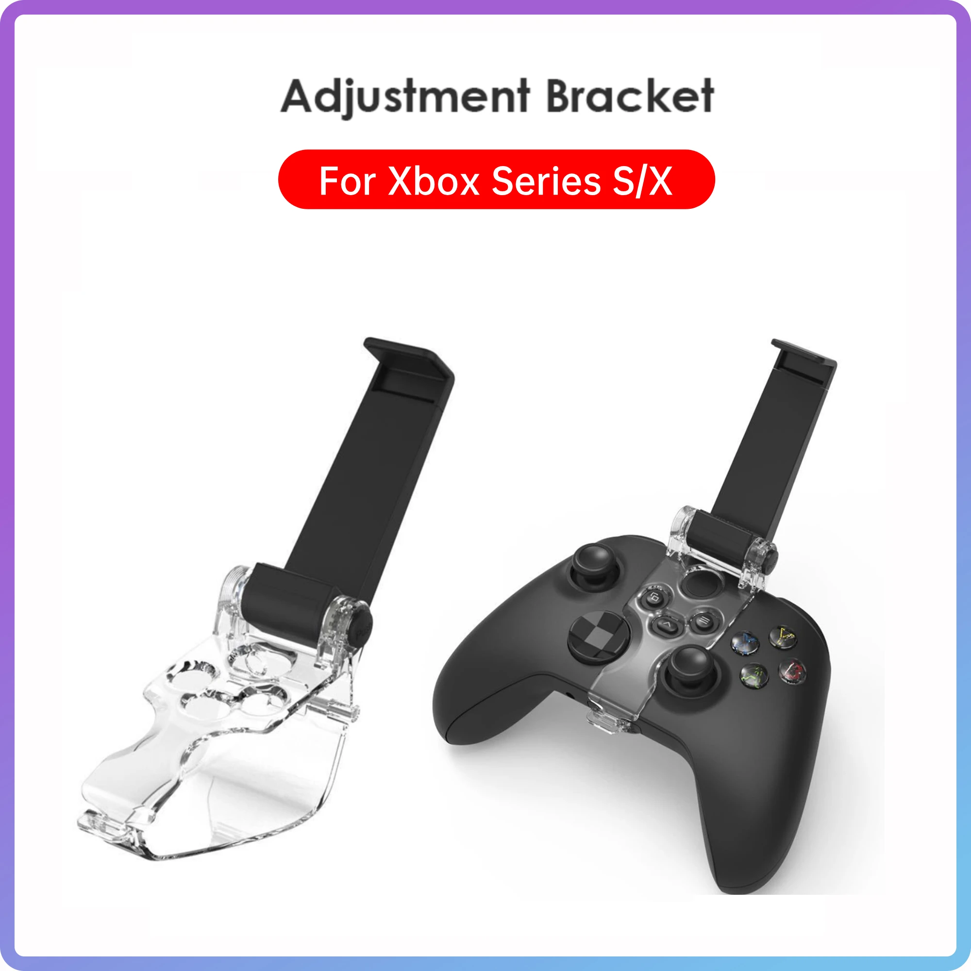 Controller Holder For Xbox Series S/X Foldable Mobile Phone Support Mount Adjustable Gamepad Clip Stand for Xbox One/S/X Gaming