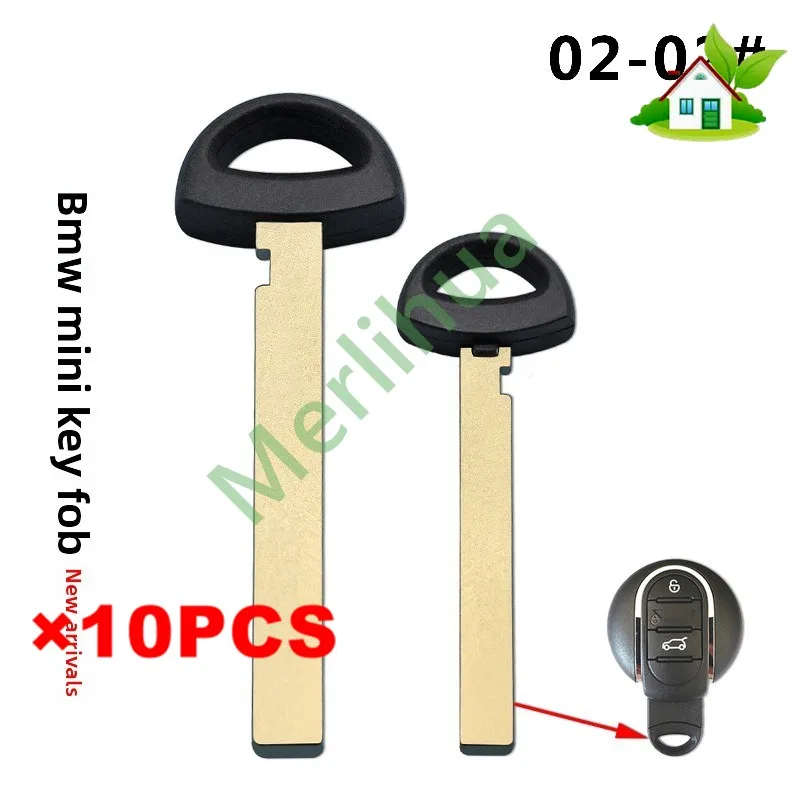 FOR BMW MINI Smart Card Mechanical Small Key Sub-Key Emergency Spare Blade Replacement