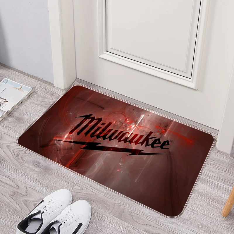 Milwaukee-felpudo antideslizante y lavable para cocina, felpudo para puerta de entrada, decoración de balcón, alfombra antioración, alfombrillas