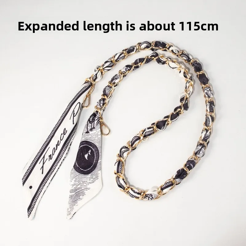 New Metal Hand-held Chain Scarf Woven Bag Shoulder Strap Replace Metal Chain for Shoulder Bag Crossbody Strap Bag Accessories