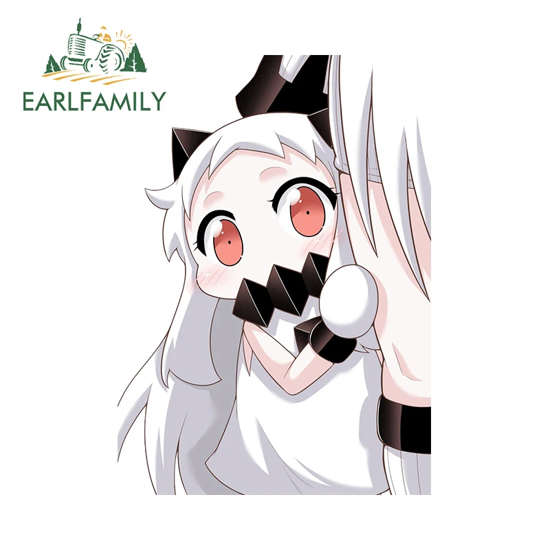 Earl family 13cm x 9,3 cm Kantai Sammlung Prinzessin Chibi Auto Aufkleber Kawaii Anime weißen Stil Vinyl große Augen Aufkleber niedlichen Dekor