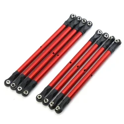 8 PCS Aluminum Alloy RC Link Rod Linkage Set 313MM Wheelbase For 1/10 AXIAL SCX10 90046 TRX4 RC Crawler Car Accessories