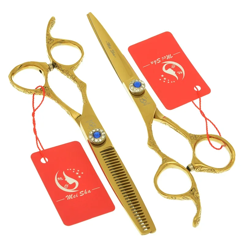 Meisha 6.0" Barber's Left Handed Hair Shears Hairdressing Scissors Salon Cutting Scissors Hair Thinning Trimming Clipper A0123A