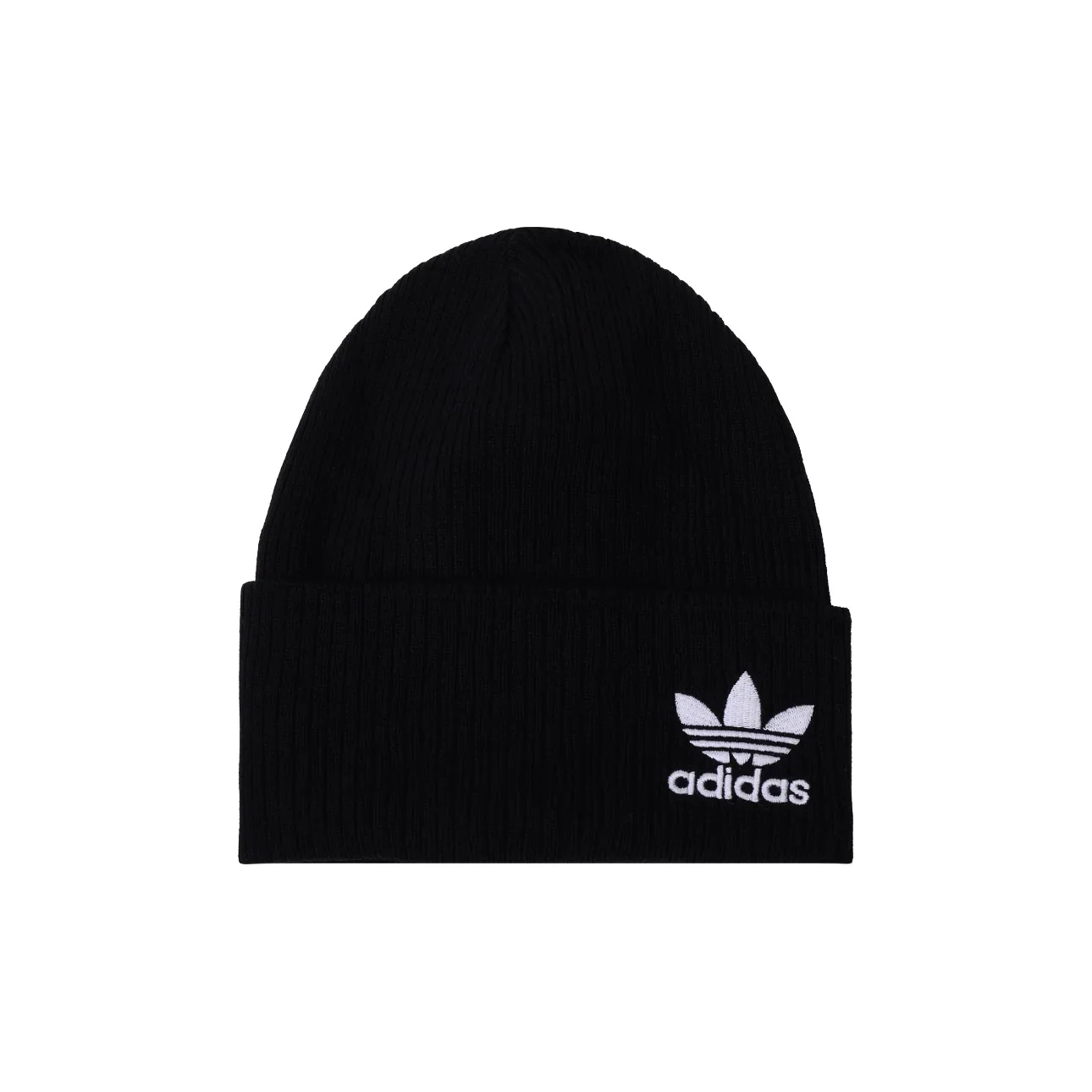 Adidas Originals Solid Color Embroidered Logo Acrylic Knitted Hat for Men and Women