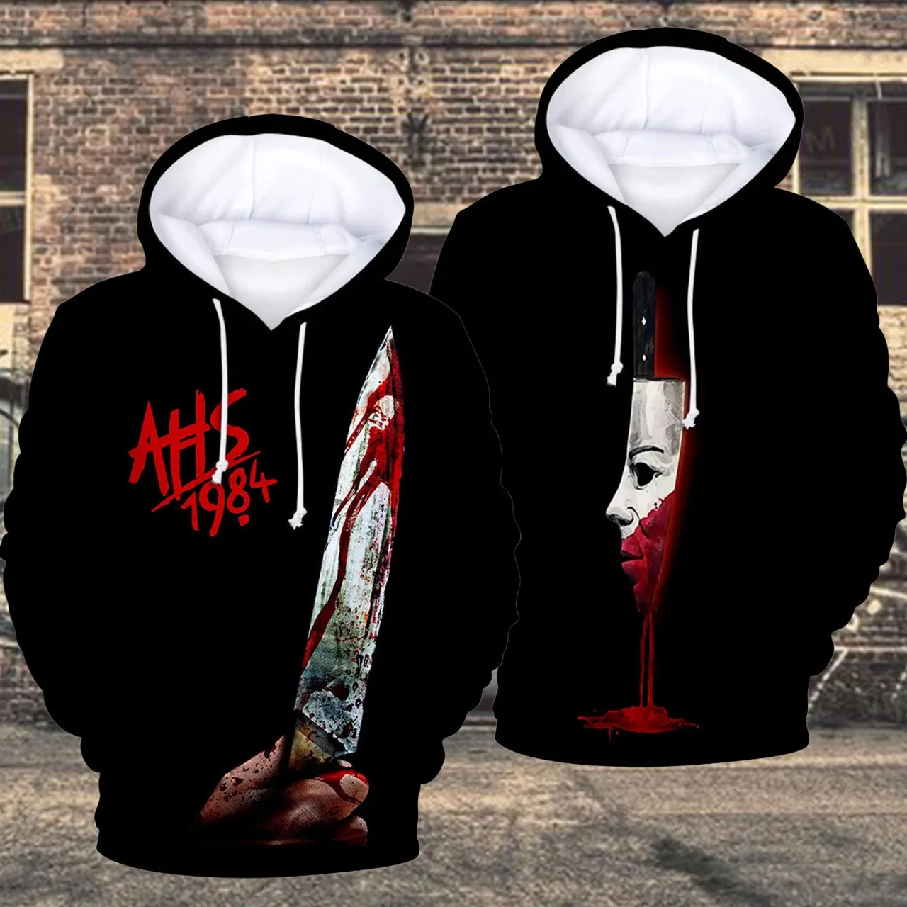 

New Halloween Personalized Long Sleeve Hooded Sweatshirt for Children/adults Sport Leisure Training Pullover Sweater Warm Jacket