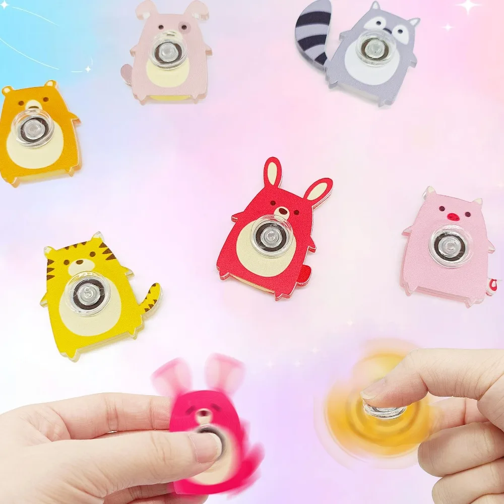 Tier Cartoon Fingertip Gyroskop Sensorisches Spielzeug Interessante Hand Spinner Pädagogisches Zappeln Spielzeug Fingertip Dekompression Spielzeug