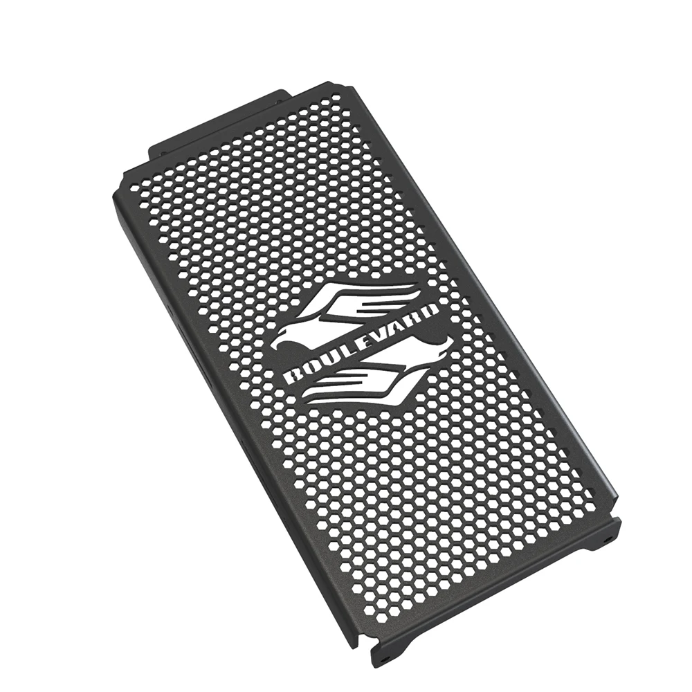 クロームインレイラジエーターグリルカバー,スズキvz800,boulevard c50,m50,侵入者,vl800,volusia用の厚い保護カバー