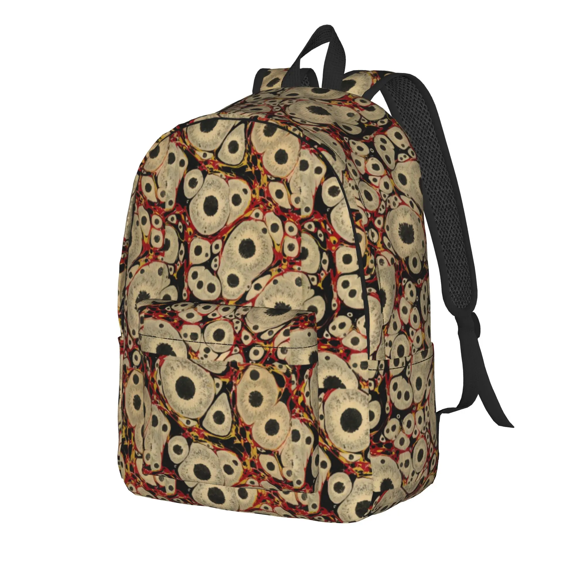 Skeleton Ornate Texture Backpack Boy  Soft Backpacks Polyester Kawaii School Bags University Colorful Rucksack
