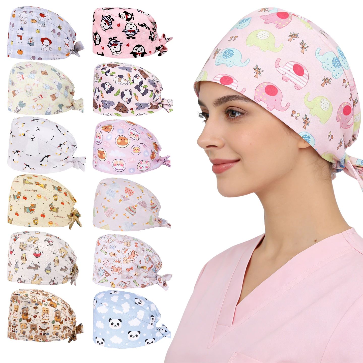 

Медицинские шапочки BESTIN для больниц, клиник, центров ухода, стоматологий, медсестринских отделений, педиатрии, ветеринарии, хирургические шапочки-капеланы