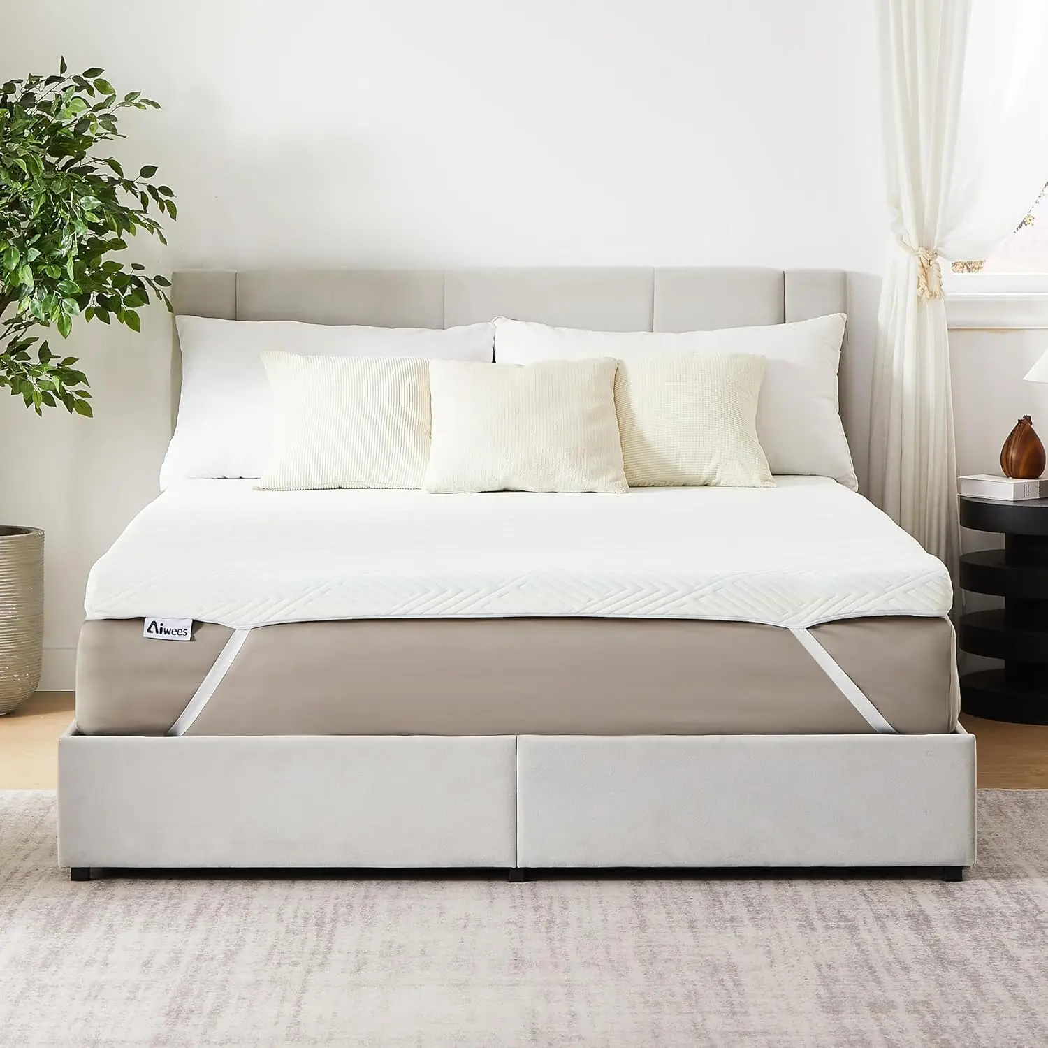 

3 Inch Twin XL Mattress Topper, Memory Foam Mattress Topper, Premium Soft Topper for Back Pain, Bed Topper Removable Soft Cover