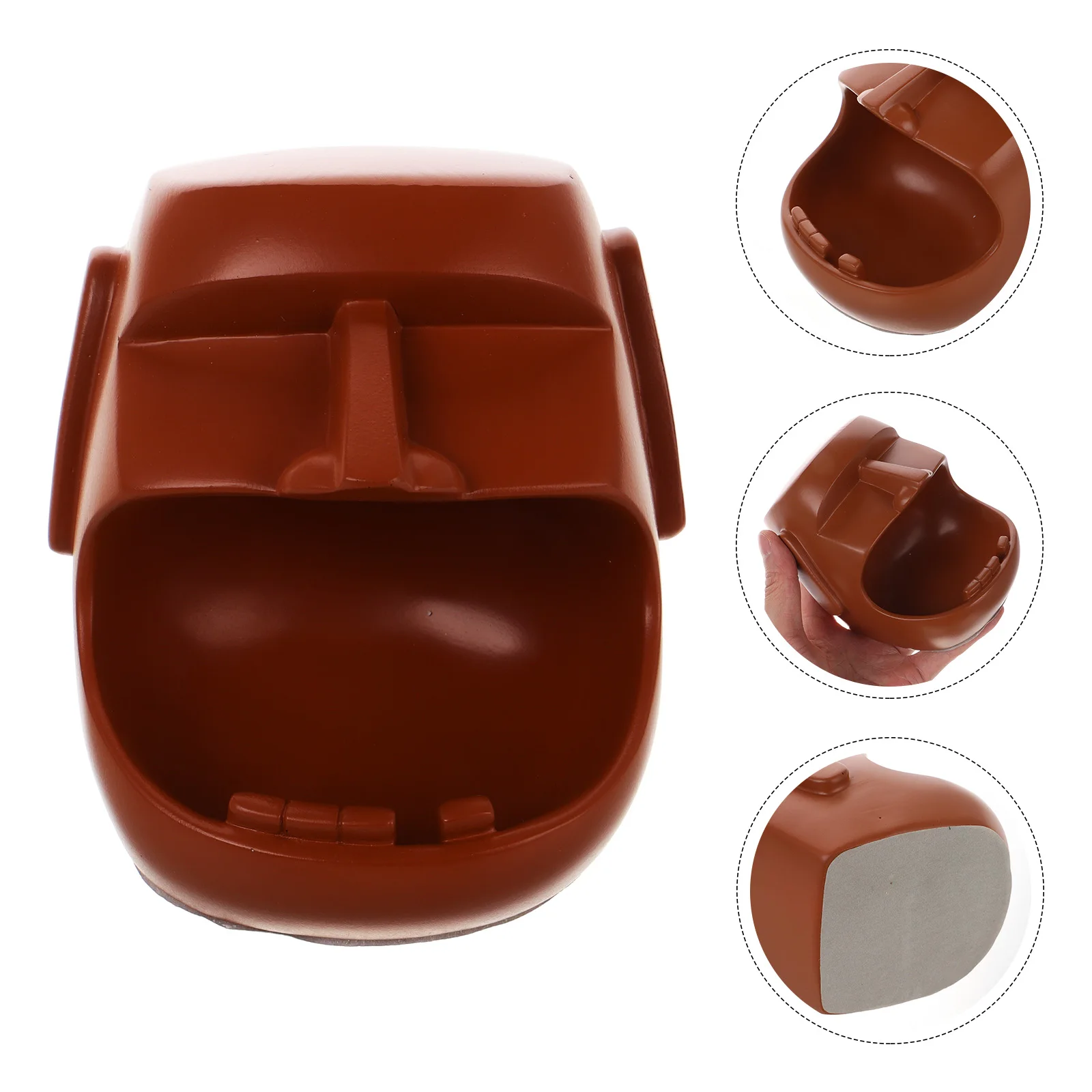 

Stone Statue Tray Cute Key Bowl Entryway Table Holder Storage Box Decorative Candy Dish Office Organizer Resin Keys for