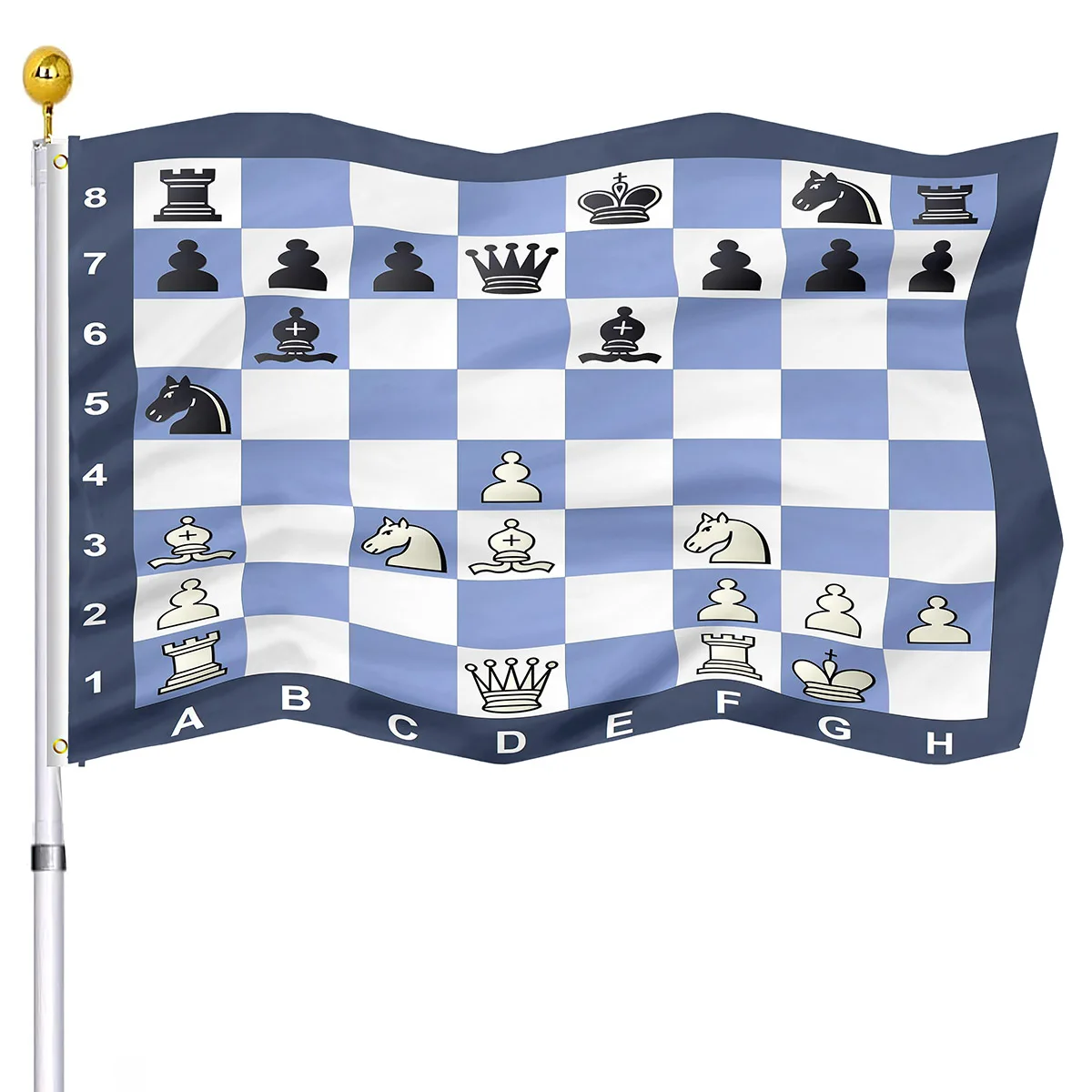 International Chess Flags House Indoor Party Outdoor Living Room Decorations Flag for Women Men Lattice Polyester Garden Flags