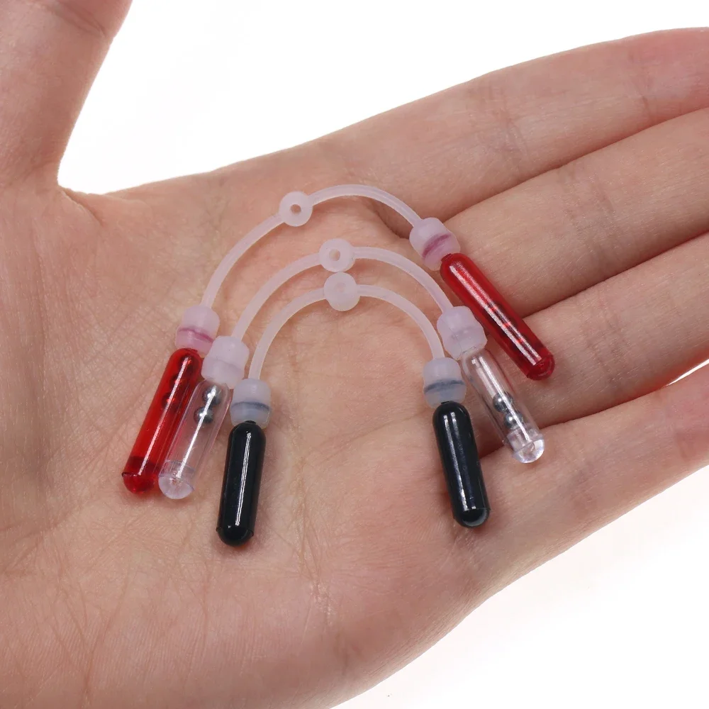 Kit de chocalhos para saia de gabarito de pesca, tubo de som de plástico e alça de conexão, acessórios spinnerbait buzzbait, baixo, snapper, pesca, manufa