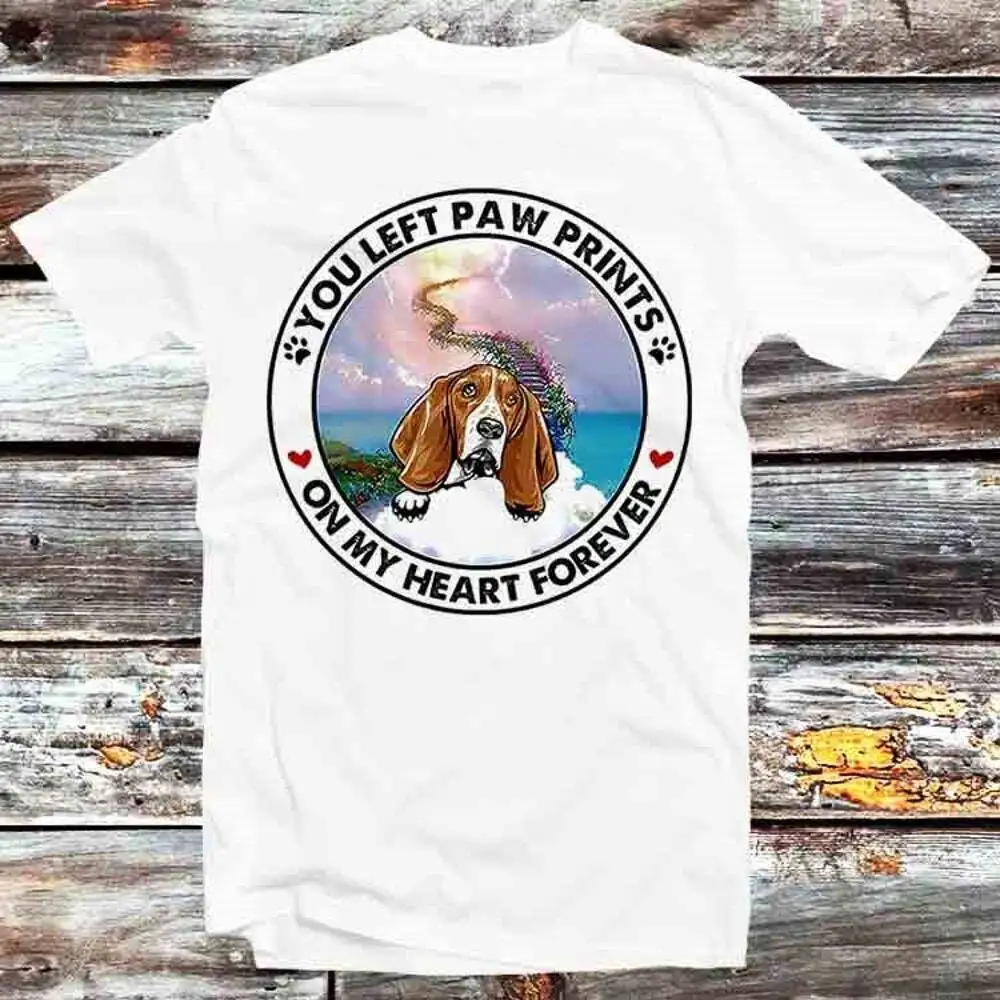 

Beagle You Left Paw Prints On My Heart Forever T-Shirt Manga69