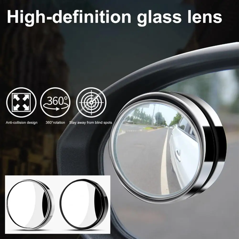 

Blind Spot Mirror Adjustable Waterproof Car Convex Parking Mirror Driving Safety Mini Convex Blind Spot Mirror for Auto