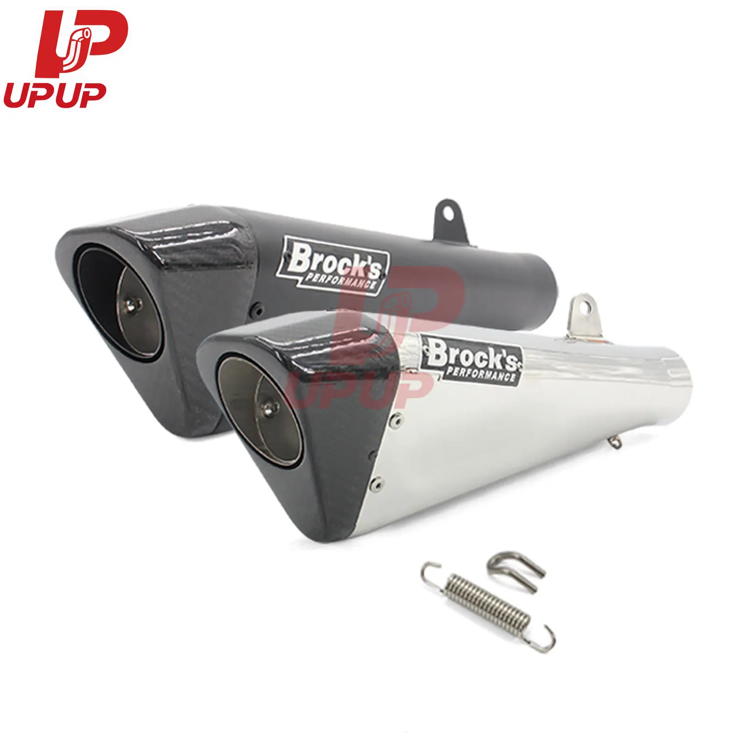 Brooks 58mm Motorcycle Exhaust Muffler Tips Motocross Pitbike Escape Moto