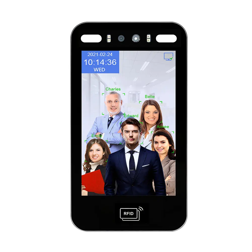 8 Inch TCP/IP WiFi Palm Vein Face Recognition RFID  Access Control Machine Waterproof Design Touch Screen Linux OS Cloud