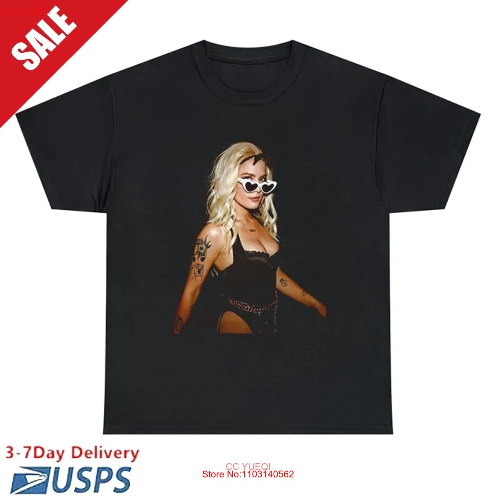 Halsey Vintage Style Photoshoot Shirt, Halsey Unisex Black Aesthetic T-Shirt