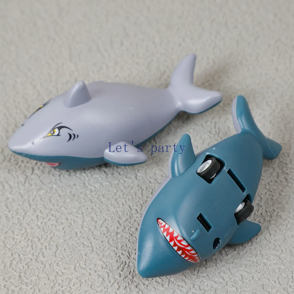 8Pcs Cartoon Ocean Shark Theme Pull Back Cars for Birthday Party Favors Back To School Gifts Goodie Bag Pinata Fillers