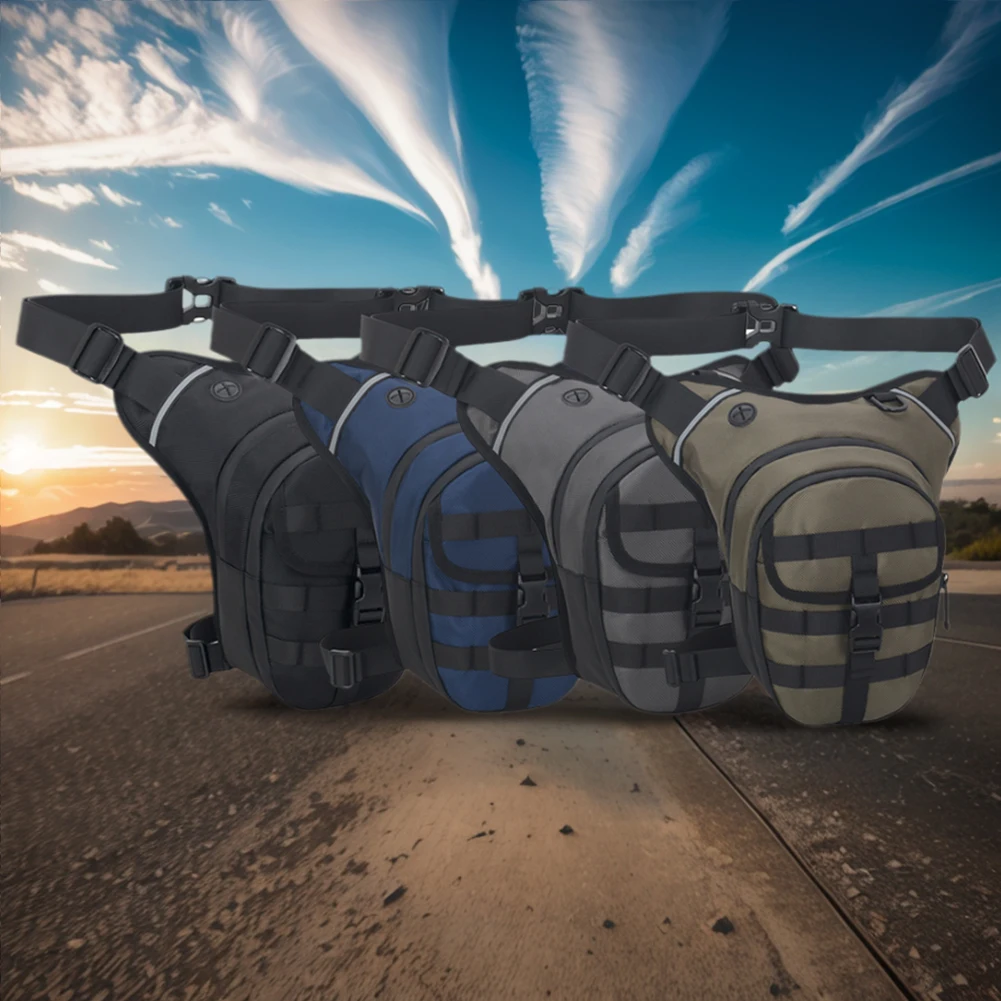 

Waterproof Motorcycle Waist Bag Motorbike Riding Drop Leg Bag Men Outdoor Thigh Bag Breathable Moto Bag Large Capacity Chest Bag