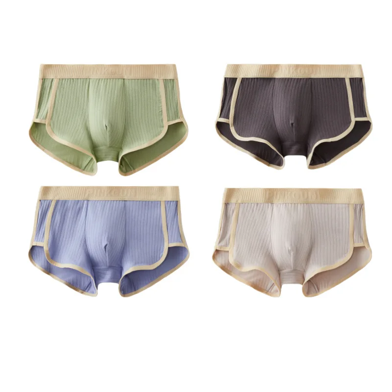 

Stripe Mens Underwears Sexy Boxers Breathable Comfortable Panties Cotton Homme Briefs Male Underpants Boxershorts Hombres Boxer