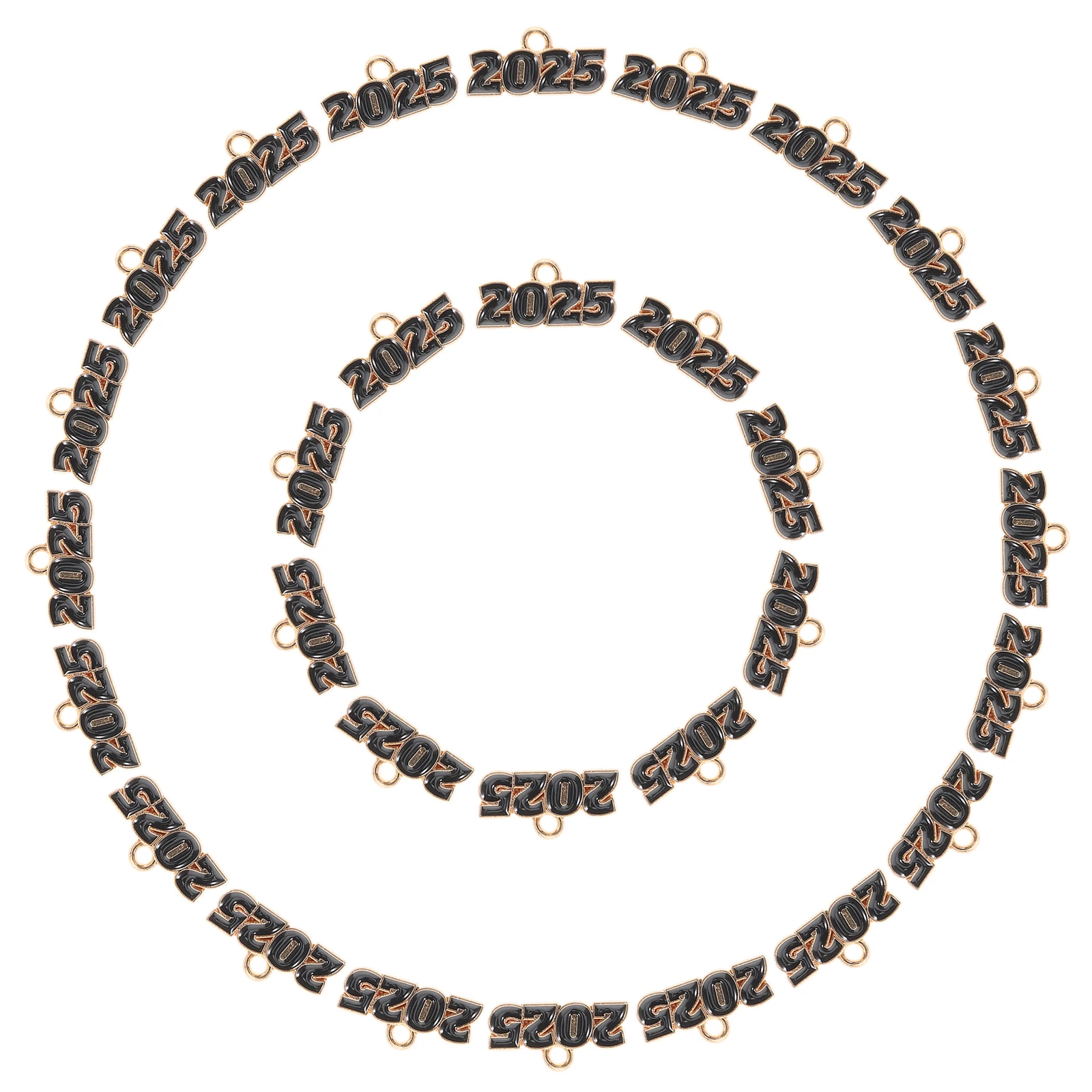 

100pcs Souvenir Pendant Mini Metal Number Pendants for Bracelets Jewelry Making graduation signet charm memento charms