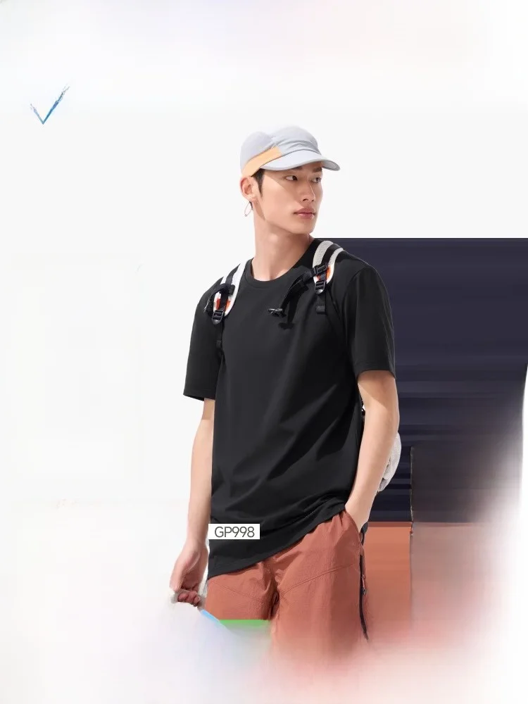 

Bla ort Sve Men's T-irt Breathable High Elastic Running Base irt Inner Wear Anti-excitation Heavy Cotton T-irt