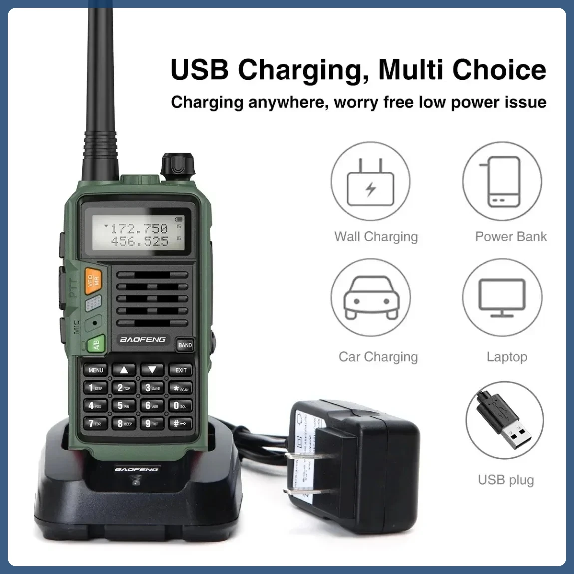 

BAOFENG UV-S9 PLUS 10 Вт рация двухдиапазонная портативная радиостанция VHF UHF дальнего действия для UV-5R UV-K5 Ham двусторонняя радиостанция для кемпинга