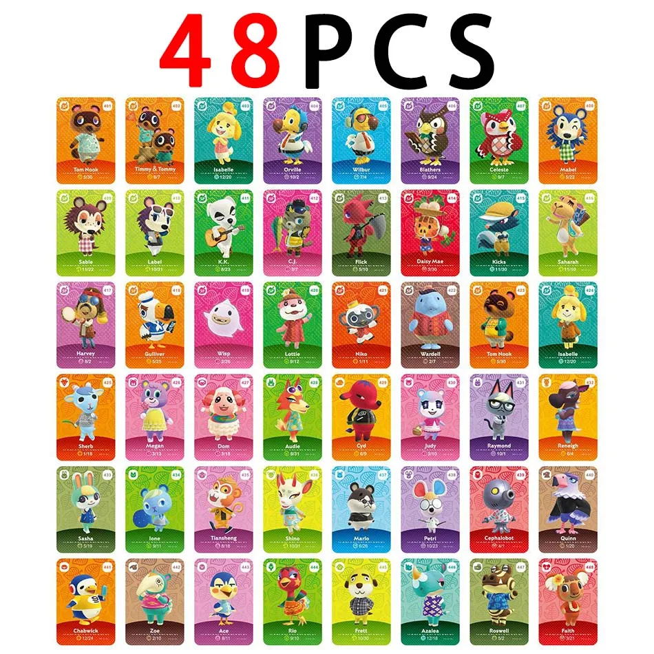 2025 nouvelle carte Amxxbo chaude 001-400 Animal Crossing nouveaux Horizons Amxxbo nouvelle carte feuille NS commutateur carte nfc
