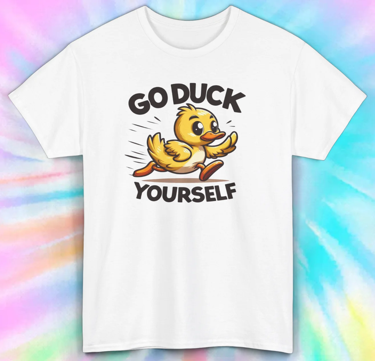 Go Duck Yourself Funny Tee | Attitude Humor Adult Shirt | Quirky Duck Design