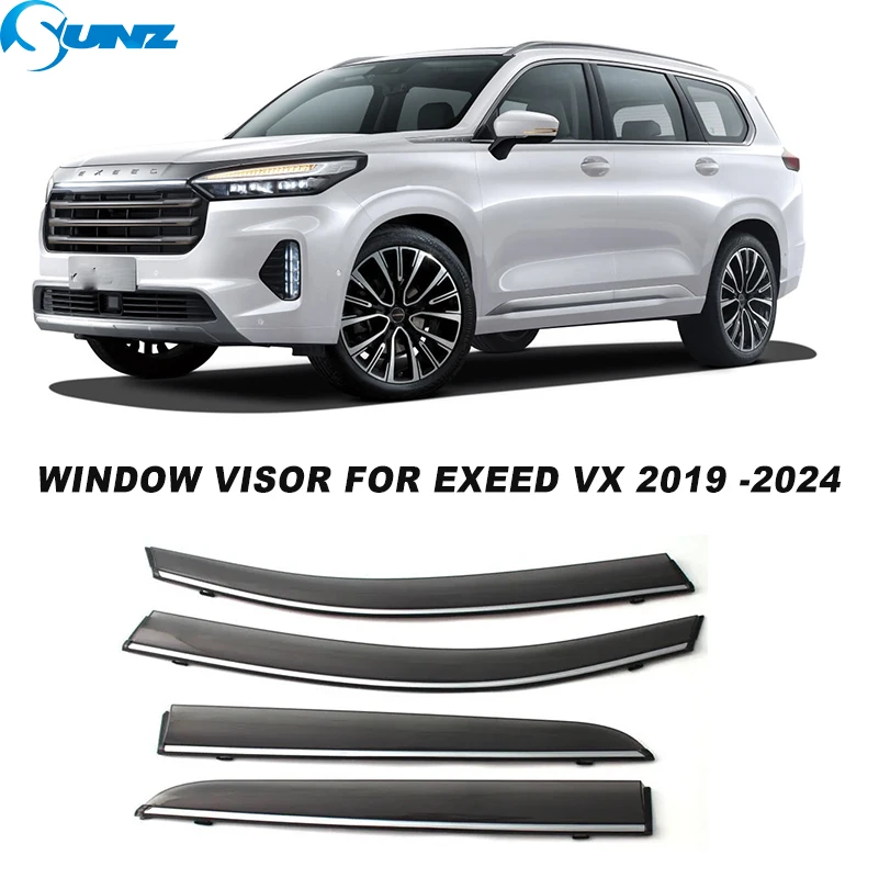 

Car Window Visor For Exeed VX 2019 2020 2021 2022 2023 2024 Weathershield Wind Shields Sun Rain Guards Side Wind Deflector