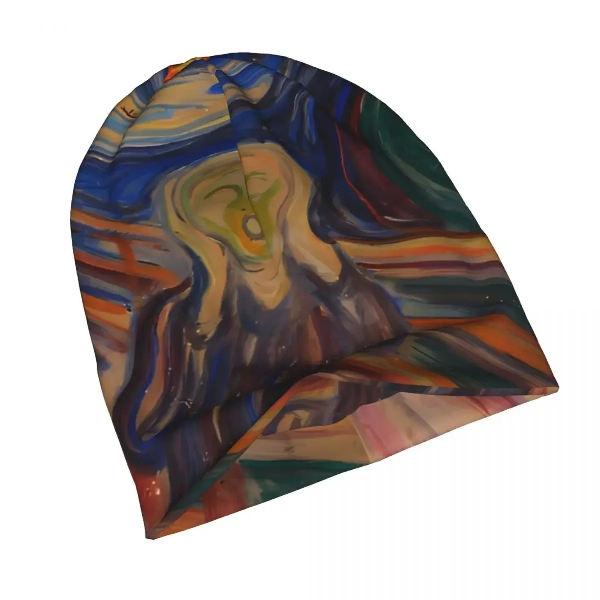 Edvard Munch The Scream Edvard Munch Thin Skullies Beanies Outdoor Caps For Men Women Scream Horror Movie Ski Caps Bonnet Hats