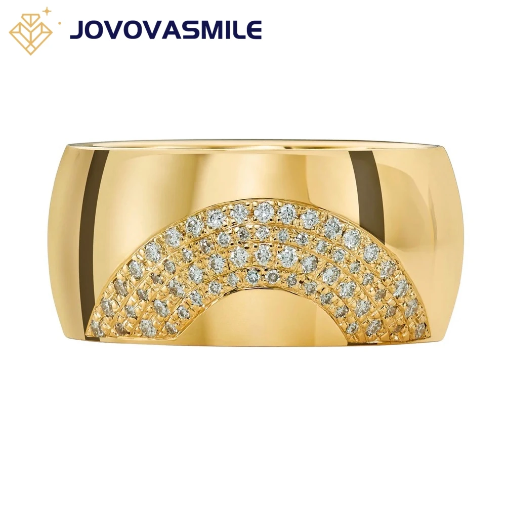 

JOVOVASMILE Engagement Ring Band 13g 18k Gold 0.3 Carat Moissanite for Woman Man Jewelry