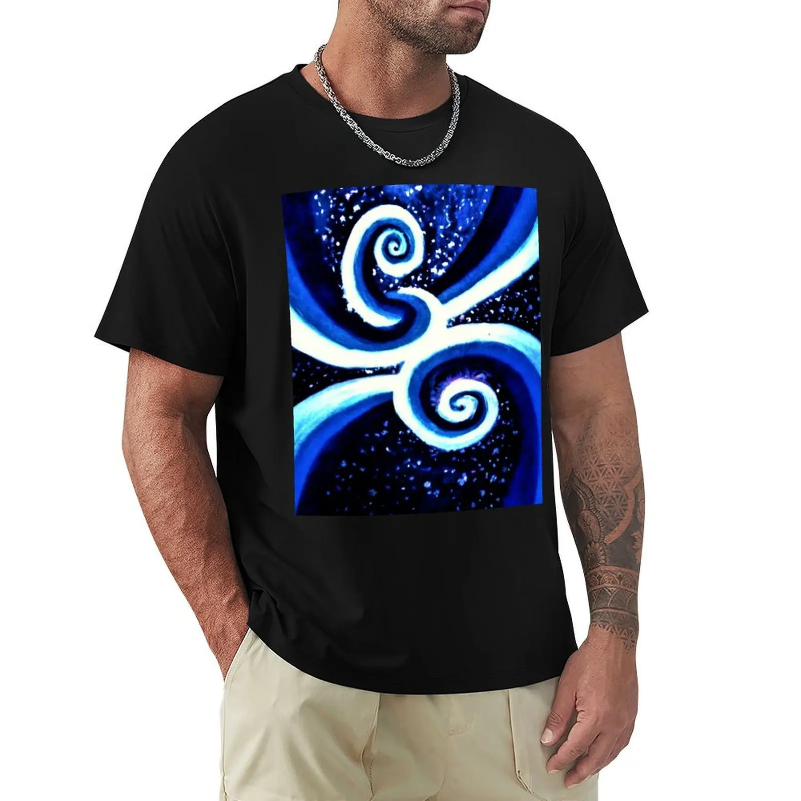 

Copy of Spirals in space abstract design, clothes T-Shirt oversized oversized graphic tee mens t shirts pack