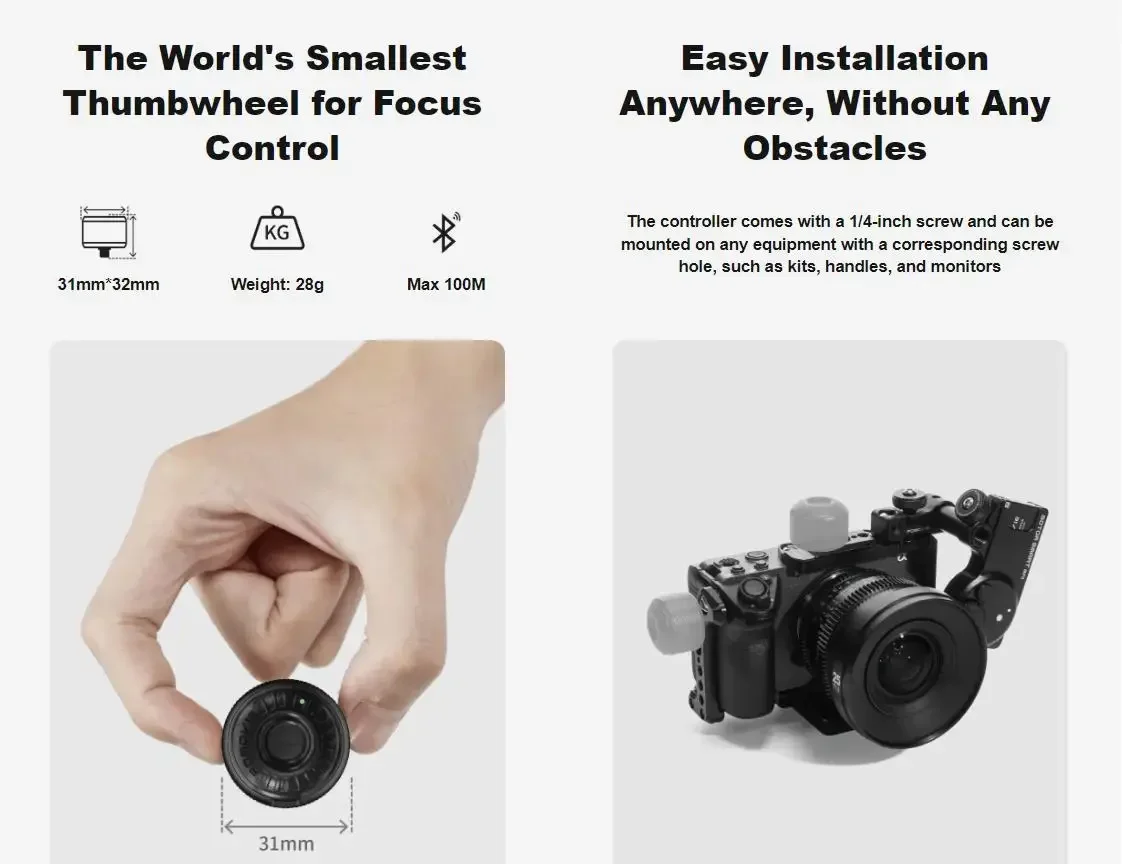 PDMOVIE LIVE AIR 3 الذكية اتبع نظام التحكم في التركيز AI التركيز التلقائي 100 متر جهاز التحكم عن بعد اللاسلكي للكاميرا سينما عدسة