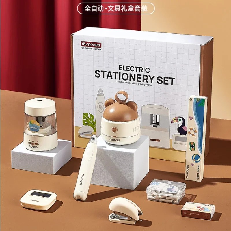 

Mobile Electric Stationery Set Automatic Pencil sharpener Gift Box Pencil sharpener Primary School Student sharpen