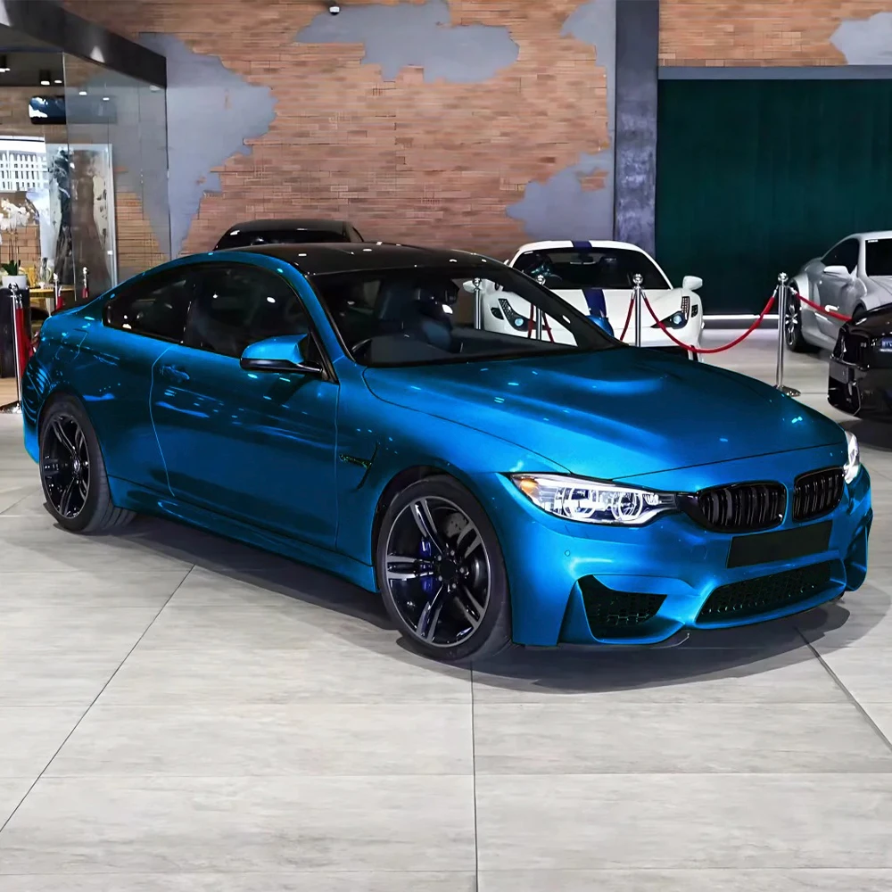 

Автомобильная наклейка, пленка, металлическая краска Seanight Blue, виниловая пленка для изменения цвета, ПВХ, ПЭТ, без пузырьков, автомобильные аксессуары, автонаклейки