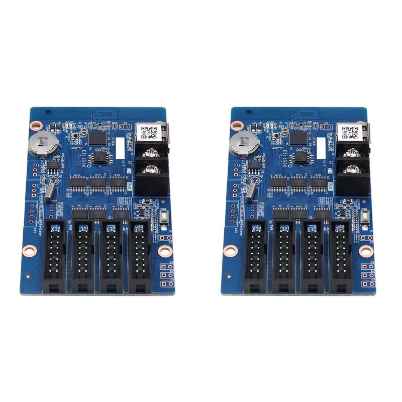 2X HD-WF4 RGB 7 Color Small LED Display WIFI Control Card Module 384Wx256h Pixels HUB75 Interface Controller Panel Card