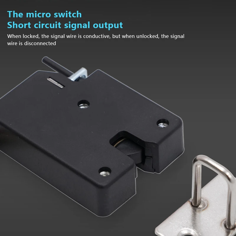 【K】DC 5V 12V 24V Mini Small Electric Control Cabinet Door Lock Cabinet Lock Locker Drawer Lock Electronic Lock Access Control
