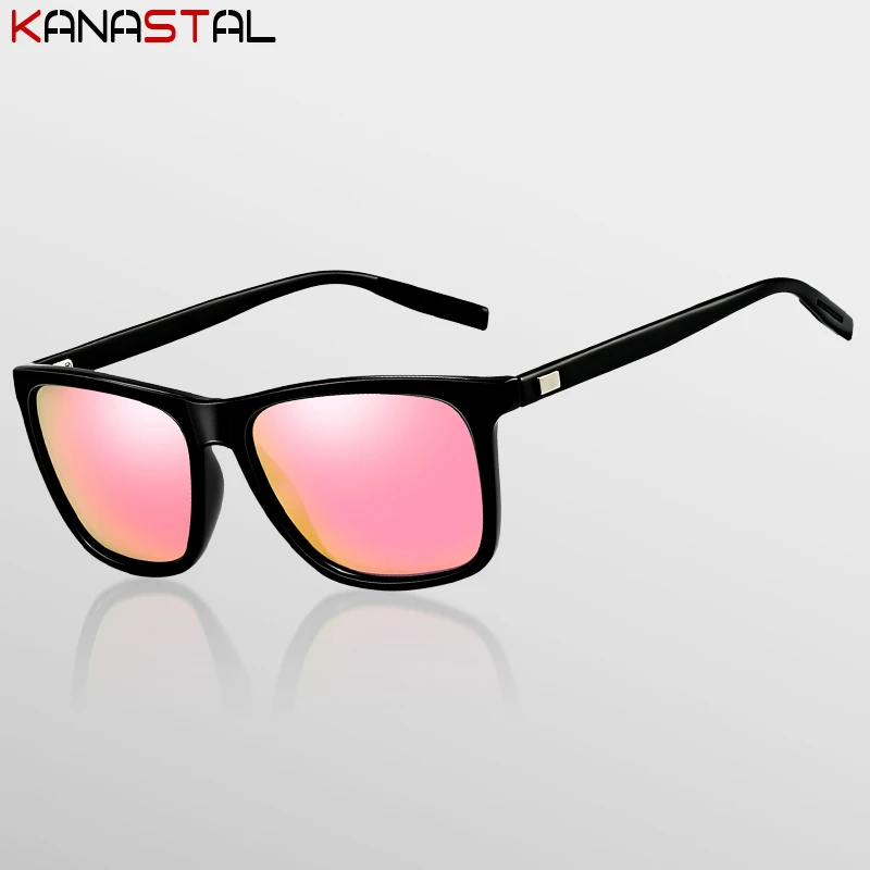 Damskie spolaryzowane okulary przeciwsłoneczne męskie okulary przeciwsłoneczne UV400 Al-Mg oprawki do okularów jazda Camping krem do opalania plaża okulary przeciwodblaskowe