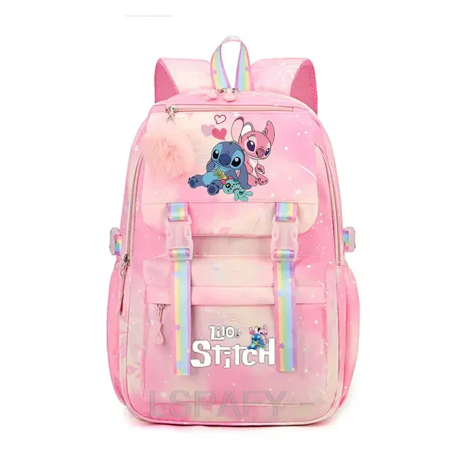 Mochila impermeable de gran capacidad de Lilo y Stitch para la escuela, bolsa de cosplay de Anime Kawaii, bolsa de viaje, regalo para estudiantes y