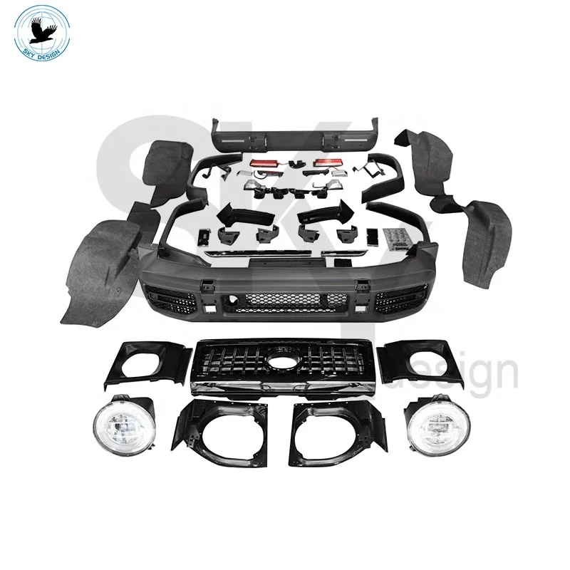 Factory Supply New Condition 2020 W463A Car Bumper W464 G63 Body Kit Clips Upgrade Conversion for  G Class G350 G500