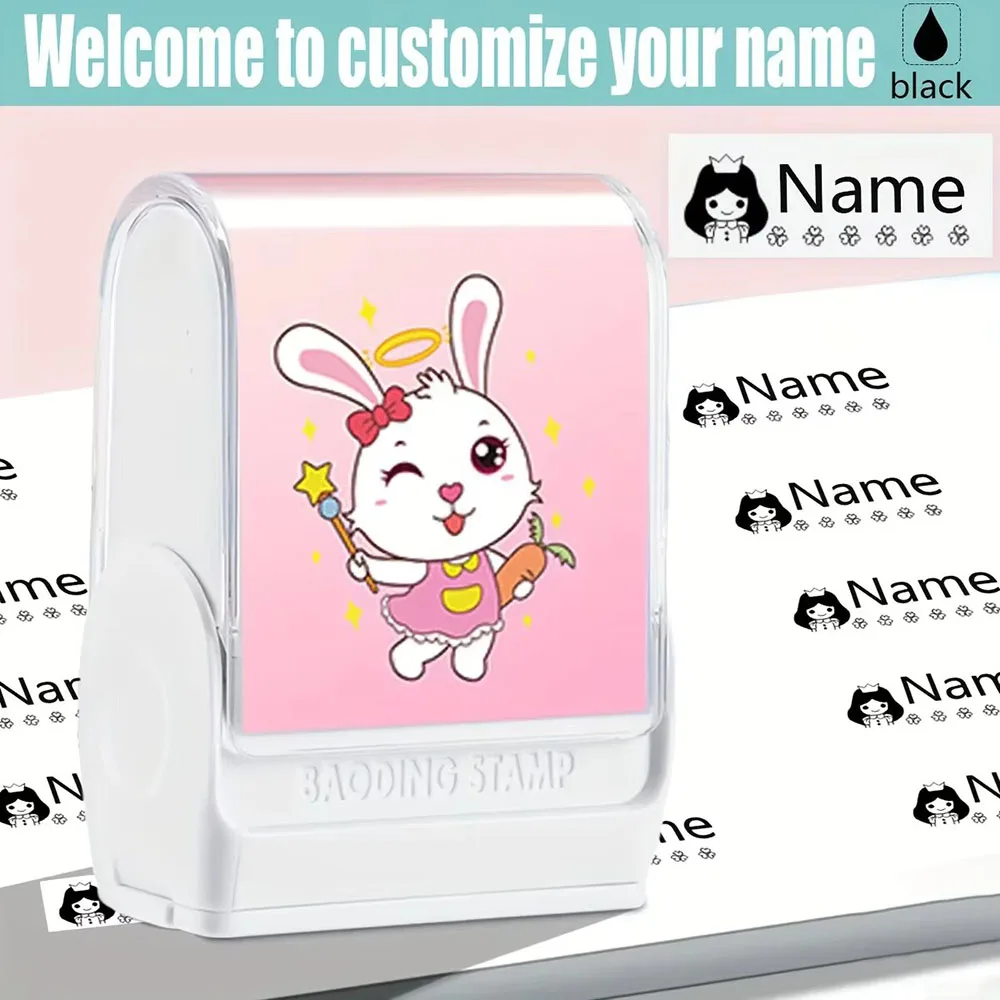 

Personalized Name Stamp for Children Custom Waterproof Gift Set Non-fading Ink Student Baby Kindergarten Seal Stamp