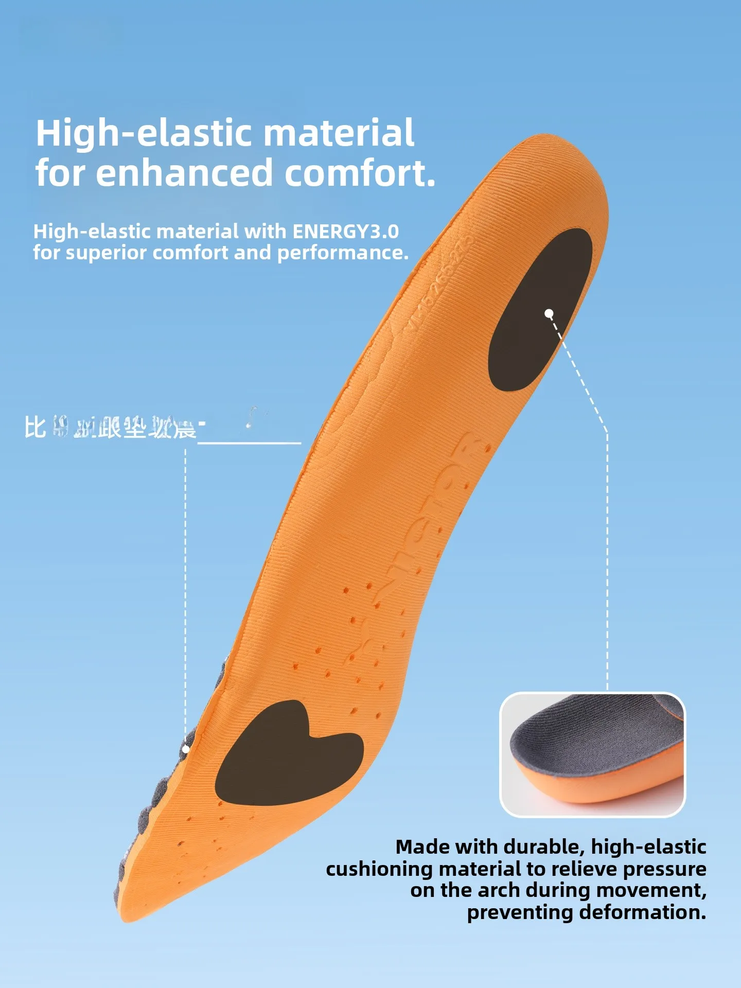 Victor Profional Badminton oes Insoles Cusizable o Absorption Anti-Slip Sports oe Inserts Ankle Support