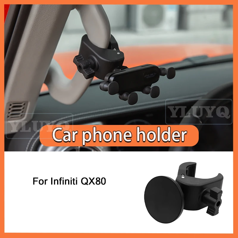 

Для автомобильного магнитного держателя телефона Infiniti QX80, магнитное гравитационное навигационное крепление, 360° ° Шаровая головка, аксессуары для салона автомобиля
