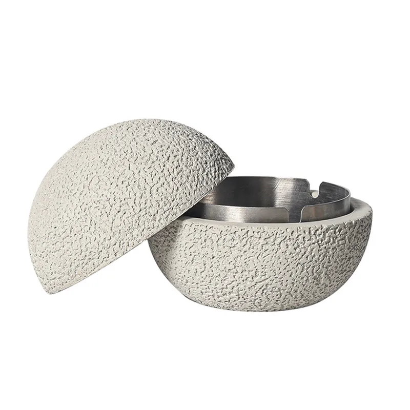Planet Ashtray Light Luxury Cement Cigar Ashtray Creative Anti Fly Ash Office Decoration Home Lighter and Smoking Accessories